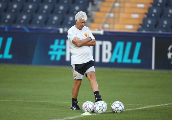 SOCCER - UEFA Champions League - AS Roma - press conference, PK, Pressekonferenz Photo by IPA ABACAPRESS.COM88326360 - September 9, 2026 Champions League: Press Conference and Roma Training Sessions in Istanbul. Pictured: Gasperini (Photo by Gino Mancini) Istanbul Turkey Copyright: xIPAxSport ABACAx