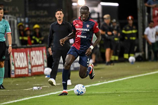 IPA88348540 - Paul Mendy of Cagliari Calcio during the Cagliari Calcio vs. Inter - FC Internazionale Italian Serie A soccer match in Cagliari, Italy, on August 30, 2026  Copyright: xLuigixCanu IPAxSportx xx IPA88348540