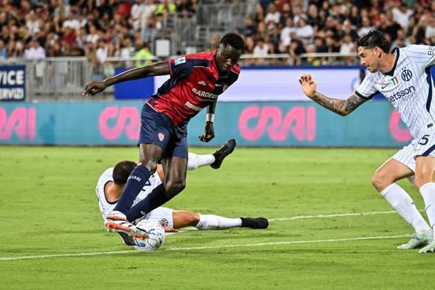 IPA88348541 - Paul Mendy of Cagliari Calcio during the Cagliari Calcio vs. Inter - FC Internazionale Serie A soccer match in Cagliari, Italy, on August 30, 2026  Copyright: xLuigixCanu IPAxSportx xx IPA88348541