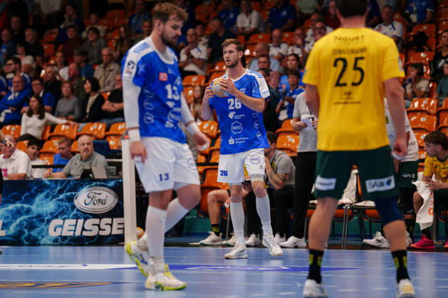 2. Handball-Bundesliga - 3. Spieltag: Dessau-Roßlauer HV 06 - VfL Eintracht Hagen Yannick Danneberg (Dessau-Roßlauer HV 06, 26) am 11.09.2026 in der Anhalt-Arena, Dessau-Roßlau (Sachsen-Anhalt) Dessau-Roßlau Anhalt-Arena Sachsen-Anhalt Deutschland