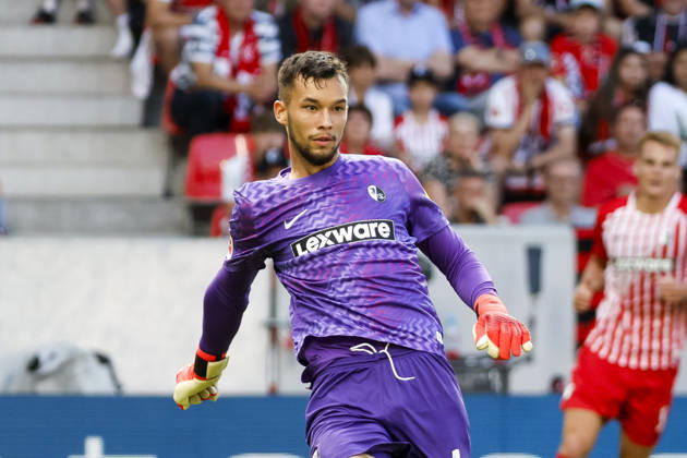 Mio Backhaus (SC Freiburg, 01) , Deutschland, Fussball, 1. Bundesliga, 3.Spieltag, 2026 2027, SC Freiburg vs. Borussia Mönchengladbach, 12.09.2026, Freiburg im Breisgau Europa-Park Stadion Deutschland Copyright: xGrantxHubbsx