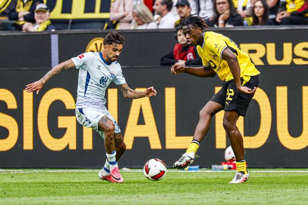DORTMUND - Joane Gadou of Borussia Dortmund during the Bundesliga match between Borussia Dortmund and SC Paderborn 07 at Signal Iduna Park on September 12, 2026 in Dortmund, Germany. MARCEL TER BALS ANP Bundesliga 2026 27 xVIxANPxSportx xMarcelxterxBalsxIVx 568307275 originalFilename: 568307275