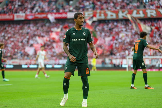12.09.2026, GER, Fussball, Herren, Bundesliga , 1. Bundesliga, Saison 2026 2027, 1. FC Köln - SV Werder Bremen Arthur (SVW) schaut Copyright: xSvenxHanischx