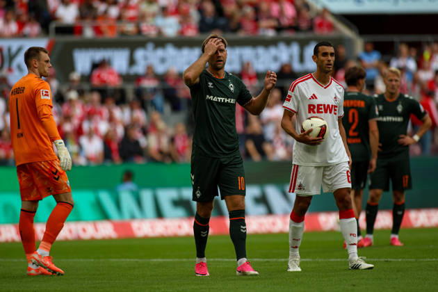 12.09.2026, GER, Fussball, Herren, Bundesliga , 1. Bundesliga, Saison 2026 2027, 1. FC Köln - SV Werder Bremen Niclas Füllkrug (SVW) gestikuliert, Gestik Copyright: xSvenxHanischx