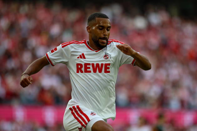 12.09.2026, GER, Fussball, Herren, Bundesliga , 1. Bundesliga, Saison 2026 2027, 1. FC Köln - SV Werder Bremen Linton Maina (1. FC Köln) Torjubel, jubelt nach seinem Treffer zum 1:0 Copyright: xSvenxHanischx