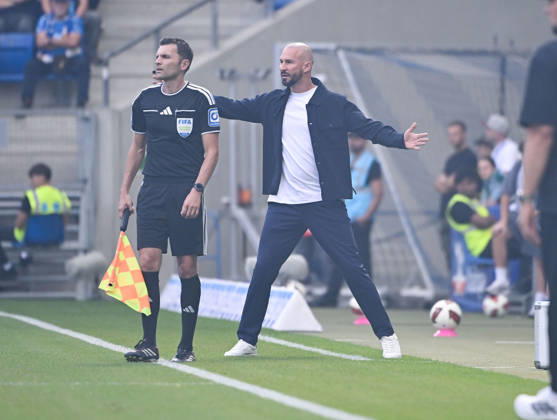12.09.2026, SNP Arena, Sinsheim, GER, 1.FBL, TSG Hoffenheim vs VfB Stuttgart , Trainer Christian Ilzer (Hoffenheim) DFL regulations prohibit any use of photographs as image sequences and or quasi-video. (Photo by Hasan Bratic DeFodi Images) -