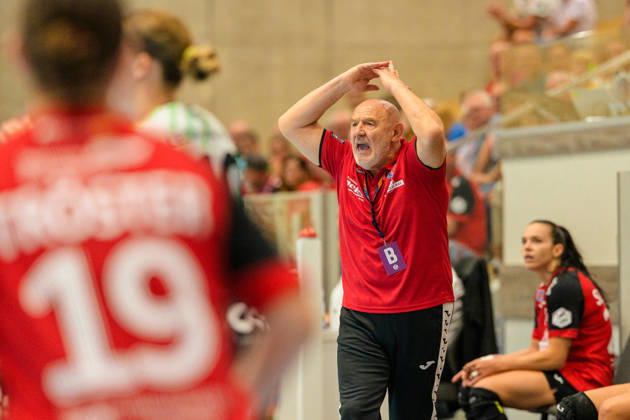 Herbert Mueller (Thueringer HC, Trainer) GER, Thueringer HC gegen FRISCH AUF Göppingen, Handball, Alsco Handball Bundesliga Frauen, Saison 2026 2027, 3. Spieltag, Samstag, 18.00 Uhr, 12.09.2026 GER, Thueringer HC gegen FRISCH AUF Göppingen, Handball, Alsco Handball Bundesliga Frauen, Saison 2026 2027, 3. Spieltag, Samstag, 18.00 Uhr, 12.09.2026 Bad Langensalza Copyright: xMartinxHerbstx