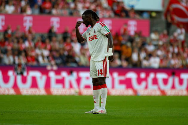 12.09.2026, GER, Fussball, Herren, Bundesliga , 1. Bundesliga, Saison 2026 2027, 1. FC Köln - SV Werder Bremen Gideon Mensah (KOE) gestikuliert, Gestik Copyright: xSvenxHanischx