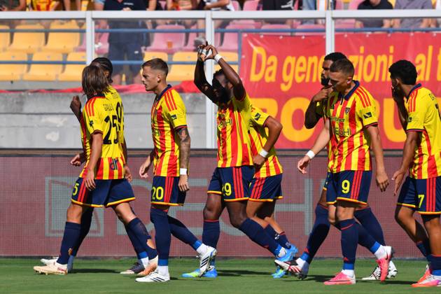 US Lecce s Central Midfielder Lassana Coulibaly (29 US Lecce) celebrates his first goal during the Serie A Enilive matchday 4 match between US Lecce and AC Monza at the Via del Mare Stadium in Lecce, Italy, Sunday, September 13, 2026. (Credit Image: Giovanni Evangelista LaPresse) Copyright: xGiovannixEvangelista LaPressex