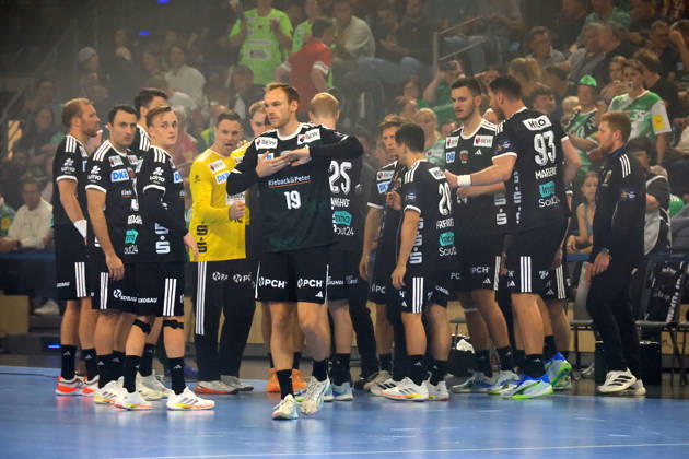 16.09.2026, GER Deutschland, Handball, EHF Champions League, 16.09.2026, Saison 2026 2027, Berlin, Fuechse Berlin vs Veszprem HC Fuechse-Spielerkreis, Mathias Gidsel ( Fuechse Berlin 19 ) nordphoto GmbH Engler Berlin Max-Schmeling-Halle Berlin Deutschland Copyright: xNordphotox xEnglerx