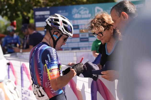 Italy s Domenico Pozzovivo of Solution Tech Nippo Rali during the Giro d™Abruzzo, stage 3 from Oricola - Piana del Cavaliere to San Benedetto dei Marsi (159 km) - Abruzzo, Italy - Thursday, September 17, 2026. - cycling. Copyright: xMassimoxPaolone LaPressex
