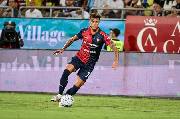 IPA88632035 - Daniel Maldini of Cagliari Calcio during the Cagliari Calcio vs. Inter - FC Internazionale Italian Serie A soccer match in Cagliari, Italy, on August 30, 2026 Copyright: xLuigixCanu IPAxSportx xx IPA88632035