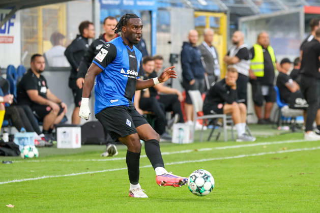 Darnell Keumo (SV Waldhof Mannheim, 17) Fussball: 3. Liga, 6. Spieltag, SV Waldhof Mannheim vs. Rot-Weiss Essen am 16.09.2026 in Mannheim (Carl-Benz-Stadion), Deutschland Mannheim Carl-Benz-Stadion Deutschland Copyright: xFranzxReindelx