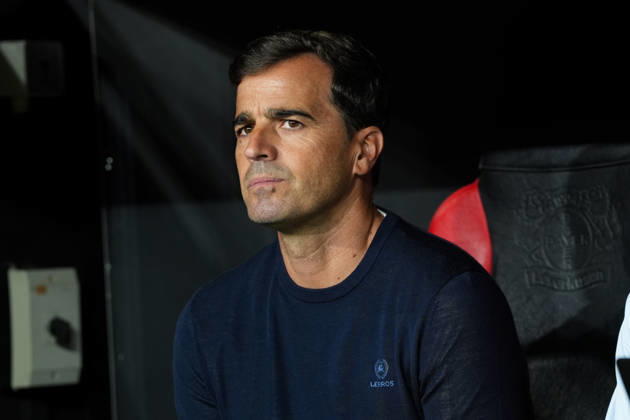 Carles Martinez (Bayer 04 Leverkusen, Cheftrainer) GER, Bayer 04 Leverkusen vs NK Celje, UEFA Europa League, 1. Spieltag, Saison 2026 27, BayArena, Leverkusen, 16.09.2026 DFL REGULATIONS PROHIBIT ANY USE OF PHOTOGRAPHS AS IMAGE SEQUENCES AND OR QUASI-VIDEO Bayer 04 Leverkusen vs Celje, UEFA Europa League, 1. Spieltag, Saison 2026 27, 16.09.2026 Leverkusen Copyright: xEibner-Pressefoto ScottxColemanx EP_SCN