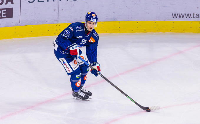 Ice hockey, Eishockey National League Regular Season - ZSC Lions vs. SC Ber Zurich, Switzerland, 15th Sep 2026: 56 Tim Berni, defender ZSC Lions with the puck. Copyright: xAndreasxHaasx