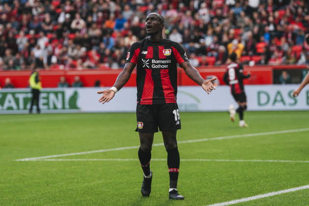 20.09.2026, xjmrgnx, Fussball 1.Bundesliga, Bayer 04 Leverkusen - RB Leipzig v.l. Moussa Diaby (19, Leverkusen) ärgert sich und gestikuliert mit den Händen (DFL DFB REGULATIONS PROHIBIT ANY USE OF PHOTOGRAPHS as IMAGE SEQUENCES and or QUASI-VIDEO) Leverkusen