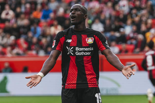 20.09.2026, xjmrgnx, Fussball 1.Bundesliga, Bayer 04 Leverkusen - RB Leipzig v.l. Moussa Diaby (19, Leverkusen) ärgert sich und gestikuliert mit den Händen (DFL DFB REGULATIONS PROHIBIT ANY USE OF PHOTOGRAPHS as IMAGE SEQUENCES and or QUASI-VIDEO) Leverkusen