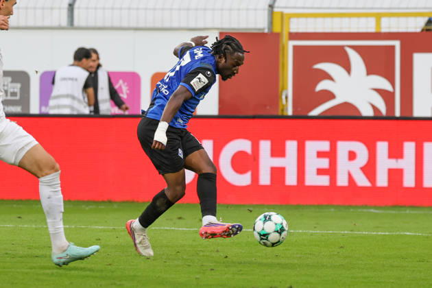 Darnell Keumo (SV Waldhof Mannheim, 17) Fussball: 3. Liga, 7. Spieltag, SV Waldhof Mannheim vs. SC Preußen Münster am 20.09.2026 in Mannheim (Carl-Benz-Stadion), Deutschland 2026 Franz Reindel Mannheim Carl-Benz-Stadion Deutschland Copyright: xFranzxReindelx