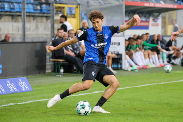 Lovis Bierschenk (SV Waldhof Mannheim, 7) Fussball: 3. Liga, 7. Spieltag, SV Waldhof Mannheim vs. SC Preußen Münster am 20.09.2026 in Mannheim (Carl-Benz-Stadion), Deutschland 2026 Franz Reindel Mannheim Carl-Benz-Stadion Deutschland Copyright: xFranzxReindelx