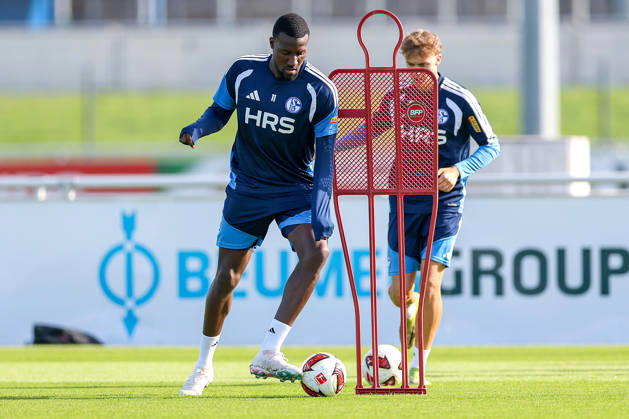 23.09.2026, Fussball, Training des FC Schalke 04. Bryan Lasme (FC Schalke 04) Gelsenkirchen Trainingsgelände FC Schalke 04 NRW Deutschland xRHR-FOTO YYx Copyright: RHR-FOTOx RHR-FOTO YY