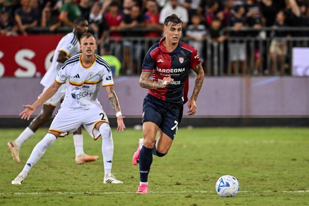 IPA88904923 - Daniel Maldini of Cagliari Calcio during the Cagliari Calcio vs. US Lecce Italian Serie A soccer match in Cagliari, Italy, on September 7, 2026 Copyright: xLuigixCanu IPAxSportx xx IPA88904923