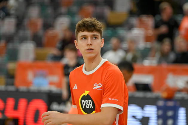 Dominic Dolic (RASTA Vechta, 08) RASTA Vechta vs. Bamberg Baskets, easyCredit Basketball Bundesliga, 2. Spieltag, Saison 2026 2027, 24.09.2026, RASTA Vechta vs. Bamberg Baskets, easyCredit Basketball Bundesliga, 2. Spieltag, Saison 2026 2027, 24.09.2026 Vechta Copyright: xEibner-Pressefoto RobertxGertzenx EP_RGN