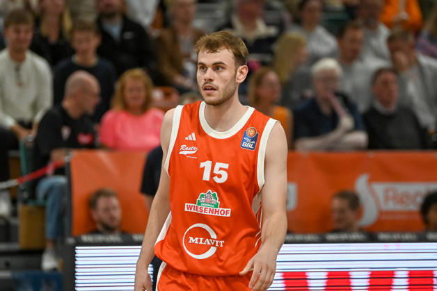 Linus Trettin (RASTA Vechta, 15) RASTA Vechta vs. Bamberg Baskets, easyCredit Basketball Bundesliga, 2. Spieltag, Saison 2026 2027, 24.09.2026, RASTA Vechta vs. Bamberg Baskets, easyCredit Basketball Bundesliga, 2. Spieltag, Saison 2026 2027, 24.09.2026 Vechta Copyright: xEibner-Pressefoto RobertxGertzenx EP_RGN