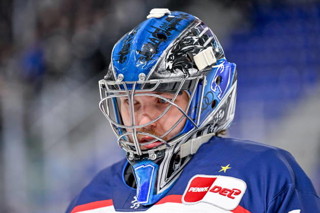 Jonas Stettmer (Torwart, ERC Ingolstadt, 01) Portrait Portraet GER, Straubing Tigers vs. ERC Ingolstadt, Eishockey, DEL, Saison 2026 2027, 3. Spieltag, 25.09.2026. Foto: HMB Media Heike Feiner Copyright: HMBxMedia HeikexFeiner