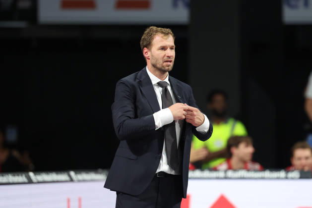 Anton Gavel (FC Bayern Basketball, Chef-Trainer), GER, FC Bayern Basketball vs. Alba Berlin, Basketball, easycredit Basketball Bundesliga, 23.Spieltag, Saison 2026 2027, 26.09.2026, GER, FC Bayern Basketball vs. Alba Berlin, Basketball, easycredit Basketball Bundesliga, 23.Spieltag, Saison 2026 2027, 26.09.2026 Muenchen Copyright: xEibner-Pressefoto JennixMaulx EP_JML