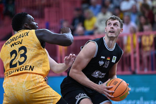 Lorenz Brenneke (MLP Academics Heidelberg, 19) GER, Tigers Tuebingen vs. MLP Academics Heidelberg, Basketball, ProA, 1. Spieltag, Spielzeit 2026 2027, 26.09.2026 GER, Tigers Tuebingen vs. MLP Academics Heidelberg, Basketball, ProA, 1. Spieltag, Spielzeit 2026 2027, 26.09.2026 Tigers Tuebingen Copyright: xEibner-Pressefoto NicolasxWoernx EP_NWN
