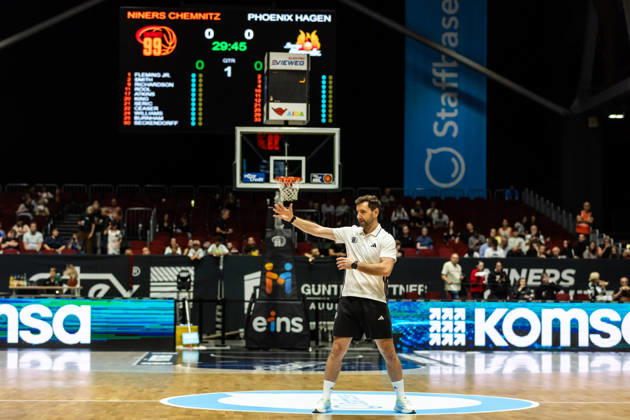 27.09.2026, GER, BBL, easyCredit Basketball Bundesliga, Chemnitz, Niners Chemnitz - Phoenix Hagen Piotr Pigla (Head of Performance), Niners Chemnitz Chemnitz Messe Chemnitz Sachsen Deutschland