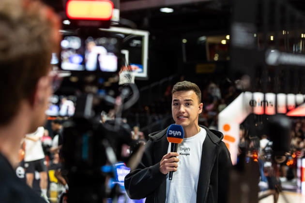 27.09.2026, GER, BBL, easyCredit Basketball Bundesliga, Chemnitz, Niners Chemnitz - Phoenix Hagen Patrick Fritzsche, DYN Kommentator Chemnitz Messe Chemnitz Sachsen Deutschland