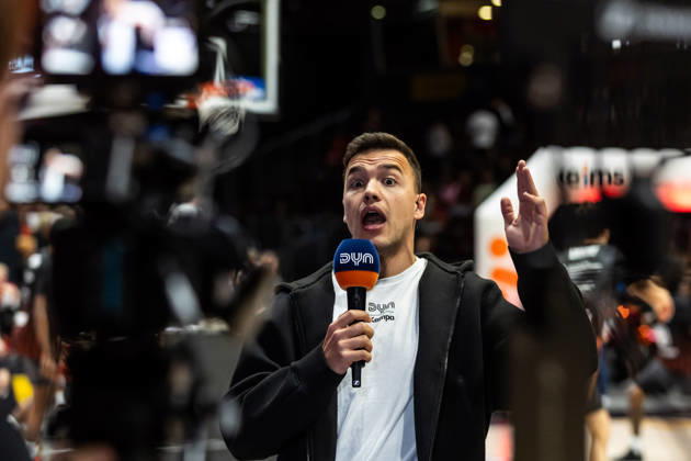 27.09.2026, GER, BBL, easyCredit Basketball Bundesliga, Chemnitz, Niners Chemnitz - Phoenix Hagen Patrick Fritzsche, DYN Kommentator Chemnitz Messe Chemnitz Sachsen Deutschland