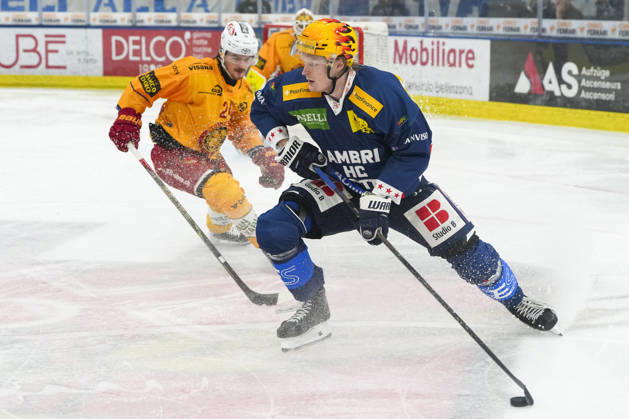 01 10 2026, Quinto, Gottardo Arena, NL: HC Ambrì-Piotta v SCL Tigers: Topscorer Roby Jarventie (Ambri) in action Quinto Gottardo Arena Ticino Switzerland Copyright: xJustPictures.ch JarixPestelaccix jp-en-JaPe-JP6_JAr_NL_HCAP_SCL_01Ott2026_000099