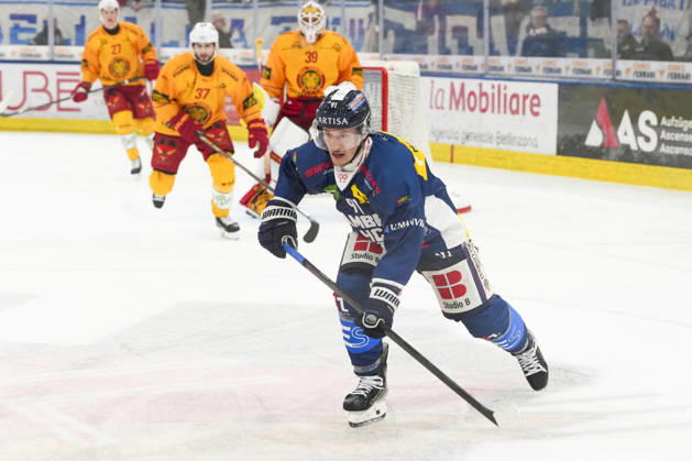 01 10 2026, Quinto, Gottardo Arena, NL: HC Ambrì-Piotta v SCL Tigers: 91 Petr Kodytek (Ambri) Quinto Gottardo Arena Ticino Switzerland Copyright: xJustPictures.ch JarixPestelaccix jp-en-JaPe-JP6_JAr_NL_HCAP_SCL_01Ott2026_000129