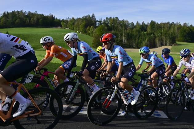 UEC 2026 Road European Championships Ljubljana 02 10 2026 SENCUR, SLOVENIA - OCTOBER 02 : Moors Fleur (BEL) during the Women U23 cycling road race at the 2026 UEC Road European Championships. An UCI Continental Championships cycling race of 88,4 km with start and finsih in Sencur on October 2, 2026 in Sencur, Slovenia, 02 10 2026 Sencur Slovenia Copyright: xJanxDexMeuleneirx