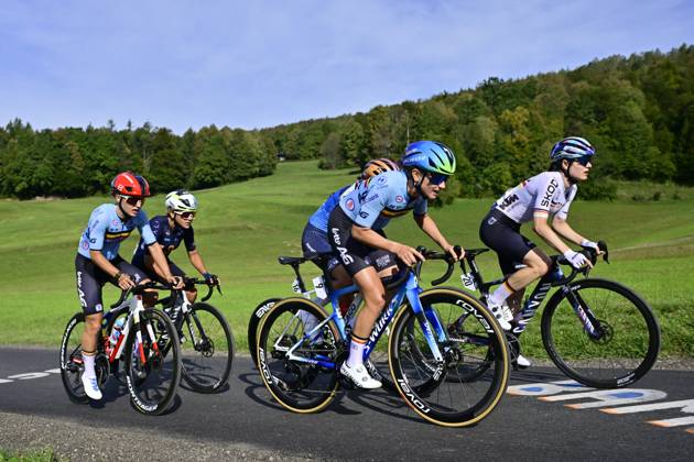 UEC 2026 Road European Championships Ljubljana 02 10 2026 SENCUR, SLOVENIA - OCTOBER 02 : Moerman Tess (BEL), Moors Fleur (BEL) during the Women U23 cycling road race at the 2026 UEC Road European Championships. An UCI Continental Championships cycling race of 88,4 km with start and finsih in Sencur on October 2, 2026 in Sencur, Slovenia, 02 10 2026 Sencur Slovenia Copyright: xJanxDexMeuleneirx