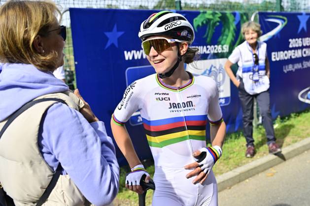 UEC 2026 Road European Championships Ljubljana 02 10 2026 SENCUR, SLOVENIA - OCTOBER 02 : Chladonova Viktoria (SVK) during the Women U23 cycling road race at the 2026 UEC Road European Championships. An UCI Continental Championships cycling race of 88,4 km with start and finsih in Sencur on October 2, 2026 in Sencur, Slovenia, 02 10 2026 Sencur Slovenia Copyright: xJanxDexMeuleneirx