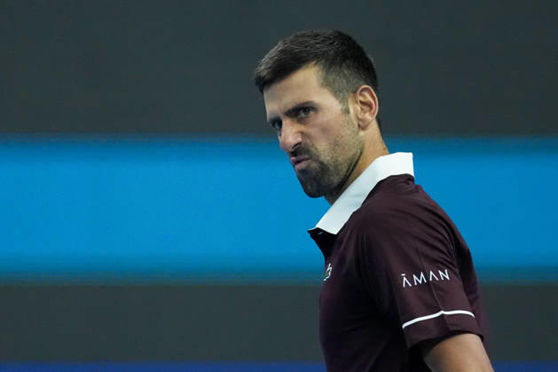 (261002) -- BEIJING, Oct. 2, 2026 -- Novak Djokovic of Serbia reacts during the men s singles second round match between Bu Yunchaokete of China and Novak Djokovic of Serbia at 2026 China Open tennis tournament in Beijing, China, Oct. 2, 2026. ) (SP)CHINA-BEIJING-TENNIS-CHINA OPEN-MEN S SINGLES(CN) JuxHuanzong