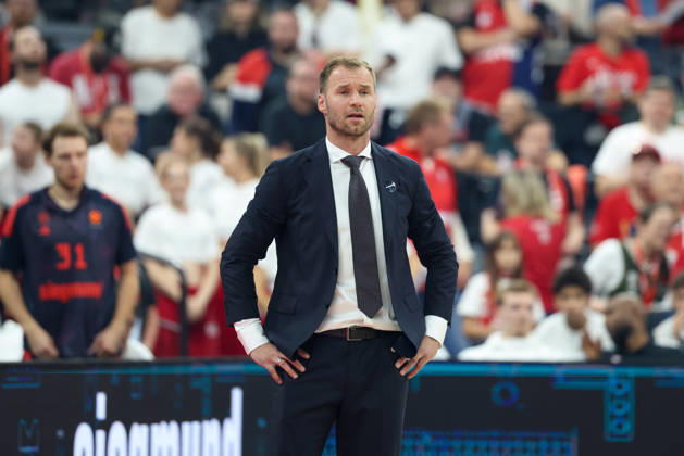 Anton Gavel (FC Bayern Basketball, Chef-Trainer), GER, FC Bayern Basketball vs. Partizan Mozzart Bet Belgrad, Basketball, Euroleague, 3. Spieltag, Saison 2026 2027, 02.10.2026, GER, FC Bayern Basketball vs. Partizan Mozzart Bet Belgrad, Basketball, Euroleague, 3. Spieltag, Saison 2026 2027, 02.10.2026 Muenchen Copyright: xEibner-Pressefoto JennixMaulx EP_JML