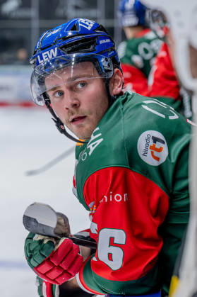 Alexander Blank (Augsburger Panther, 26) Portrait Portraet GER, Augsburger Panther vs. Grizzlys Wolfsburg, Eishockey, DEL, Saison 2026 2027, 4. Spieltag, 02.10.2026. Foto: HMB Media Heike Feiner Copyright: HMBxMedia HeikexFeiner
