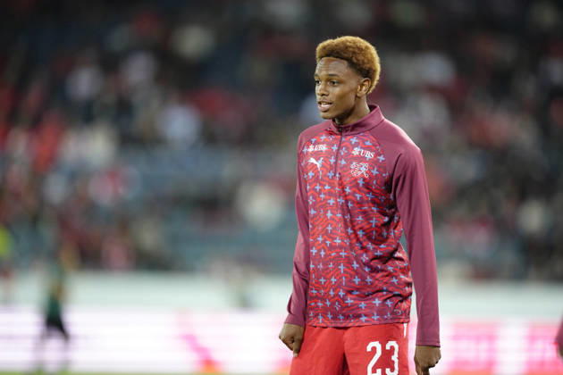 Luzern, Switzerland - October 03: Alvyn Antonio Sanches (23 SUI) before the UEFA Nations League match between Switzerland and Slovenia at thermoplan arena on October 03, 2026 in Luzern, Switzerland. Copyright: xKjetilxWaberx xSPPx Sportspressphoto_SPR244674