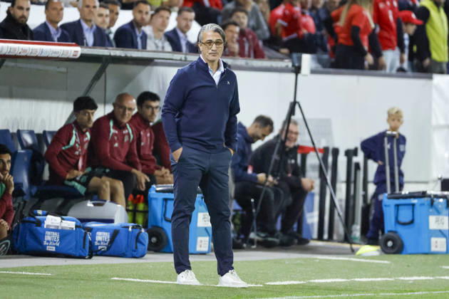 Murat Yakin (Schweiz, Trainer) , Schweiz, UEFA , Nations League, Matchday 3, Schweiz vs. Slowenien, 03.10.2026, Luzern Swissporarena Schweiz Copyright: xGrantxHubbsx