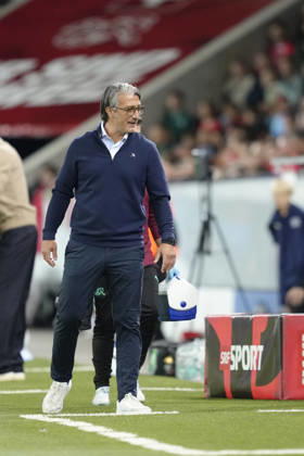 Luzern, Switzerland - October 03: Head Coach Murat Yakin (SUI) during the UEFA Nations League match between Switzerland and Slovenia at thermoplan arena on October 03, 2026 in Luzern, Switzerland. Copyright: xKjetilxWaberx xSPPx Sportspressphoto_SPR244757
