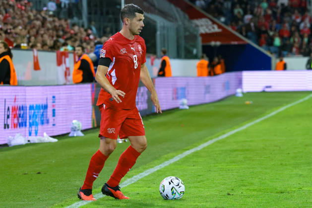 LUCERNE, SWITZERLAND - OCTOBER 03: Remo Freuler (8 Switzerland) during the UEFA Nations League match between Switzerland and Slovenia at thermoplan arena on October 3, 2026 in Lucerne, Switzerland. Copyright: xUrsxOttigerx xSPPx Sportspressphoto_SPR245064