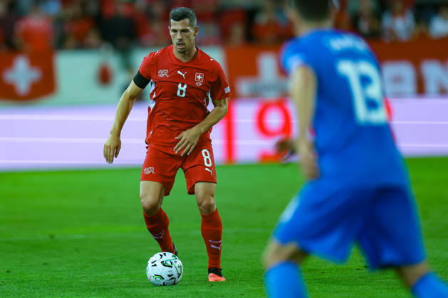LUCERNE, SWITZERLAND - OCTOBER 03: Remo Freuler (8 Switzerland) during the UEFA Nations League match between Switzerland and Slovenia at thermoplan arena on October 3, 2026 in Lucerne, Switzerland. Copyright: xUrsxOttigerx xSPPx Sportspressphoto_SPR245131