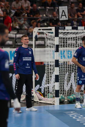 Jakob Nigg (TVB Stuttgart, 57) GER, TVB Stuttgart vs. TBV Lemgo Lippe, Handball, Opel Handball-Bundesliga, 6. Spieltag, Spielzeit 2026 2027, 04.10.2026 GER, TVB Stuttgart vs. TBV Lemgo Lippe, Handball, Opel Handball-Bundesliga, 6. Spieltag, Spielzeit 2026 2027, 04.10.2026 Stuttgart Copyright: xEibner-Pressefoto SoerenxHerwegx EP_SHG