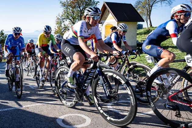 NEIRA DOMINGUEZ Alejandra: UEC Road cycling, Rad, Radsport, Strasse European Championships - Ljubljana 2026 NEIRA DOMINGUEZ Alejandra ( ESP ) Spain Querformat - quer - horizontal - Landscape - Event Veranstaltung: UEC Road Cycling European Championships 2026 Ljubljana - Category Kategorie: Cycling - Road Cycling European Championships - Road Race Junior Women U19 - Location Ort: Europe Slovenia - Sencur - Å enÄur - Discipline: Road Race ( RR ) - Distance: 66,3 km - Date Datum: 04.10.2026 Sunday Day 3 -