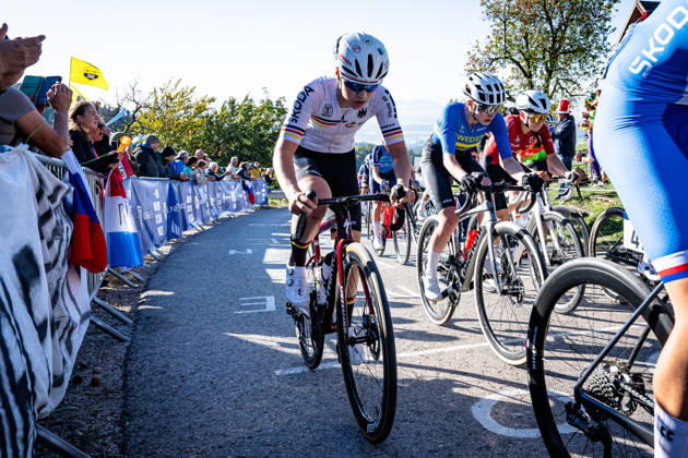 DWORATZEK Klara: UEC Road cycling, Rad, Radsport, Strasse European Championships - Ljubljana 2026 DWORATZEK Klara ( GER ) Germany Querformat - quer - horizontal - Landscape - Event Veranstaltung: UEC Road Cycling European Championships 2026 Ljubljana - Category Kategorie: Cycling - Road Cycling European Championships - Road Race Junior Women U19 - Location Ort: Europe Slovenia - Sencur - Å enÄur - Discipline: Road Race ( RR ) - Distance: 66,3 km - Date Datum: 04.10.2026 Sunday Day 3 -