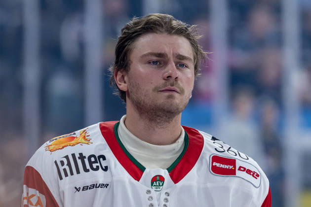 Alexander Blank (Augsburger Panther, 26) bei den Starting Six Portrait Portraet GER, EHC Red Bull Muenchen vs. Augsburger Panther, DEL, Saison 2026 2027, 6. Spieltag, 04.10.2026. Foto: HMB Media Heike Feiner Copyright: HMBxMedia HeikexFeiner